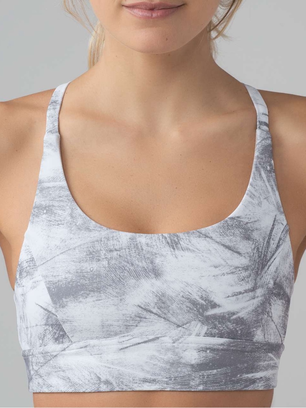 Lululemon Train Times Bra in Breeze By White Light Cast / Light Cast
